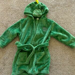 Kids bath rob dinosaur